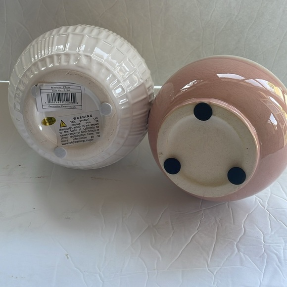 Ceramic Glossy Bud Vase Set of 2 Small - Picture 5 of 7